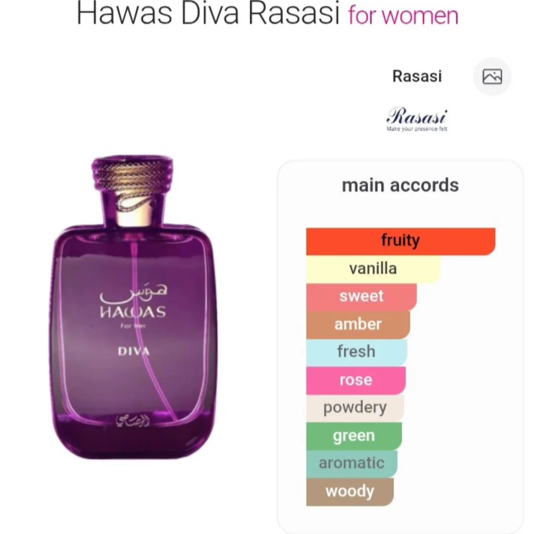 RASASI HAWAS DIVA for her