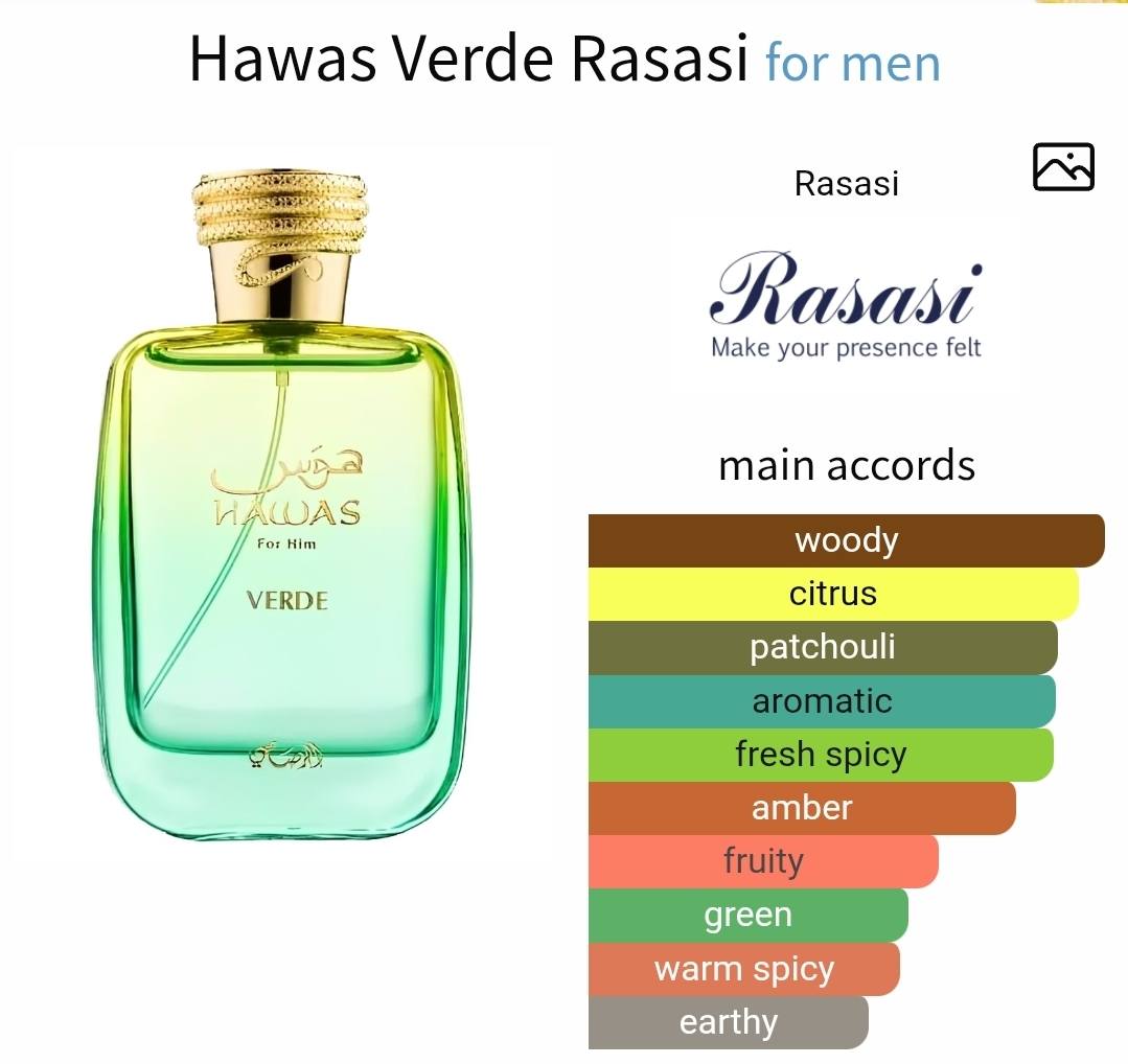 RASASI HAWAS VERDE for him