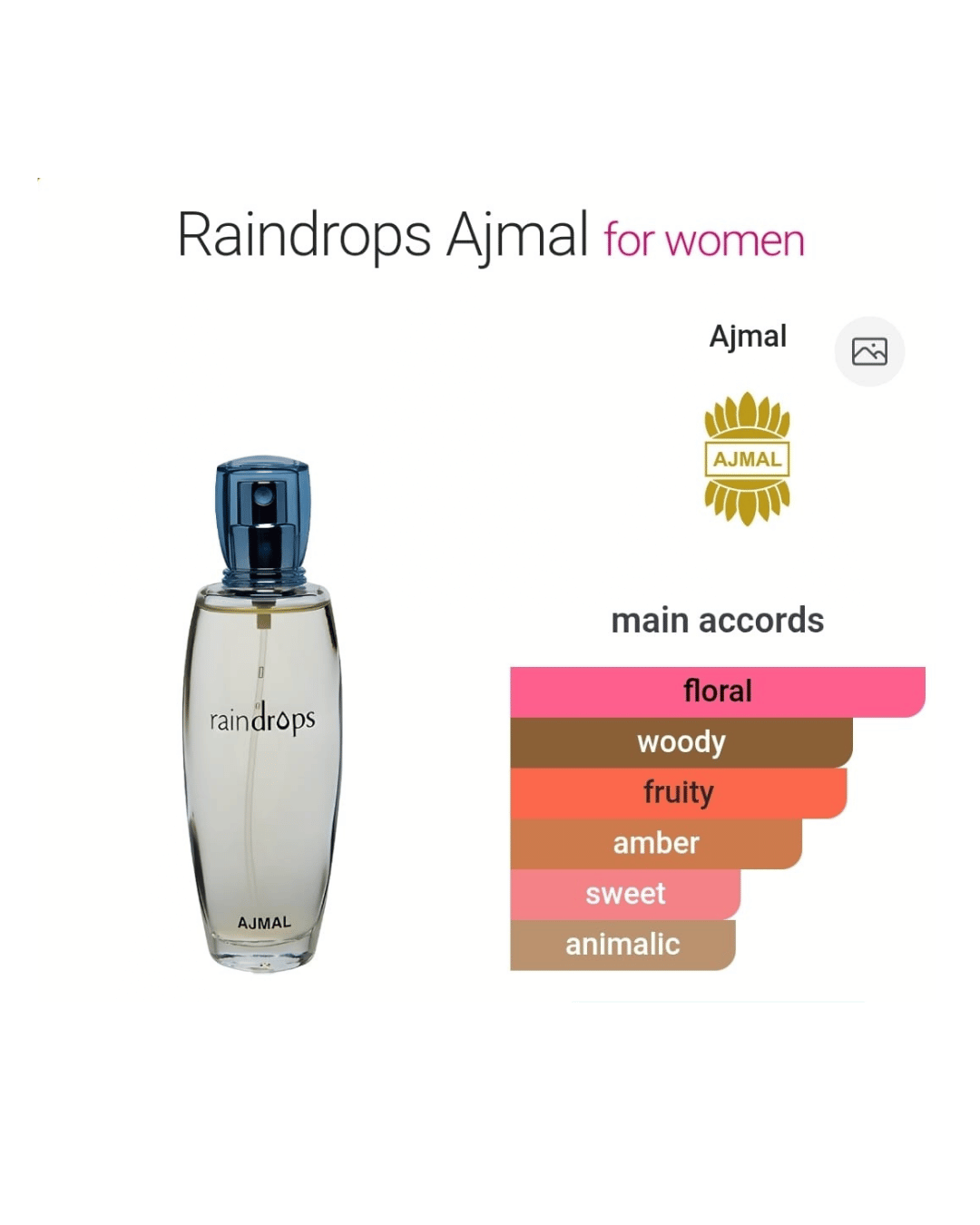 AJMAL RAINDROPS for women